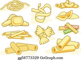 Pasta shape icons vector art gg56773329