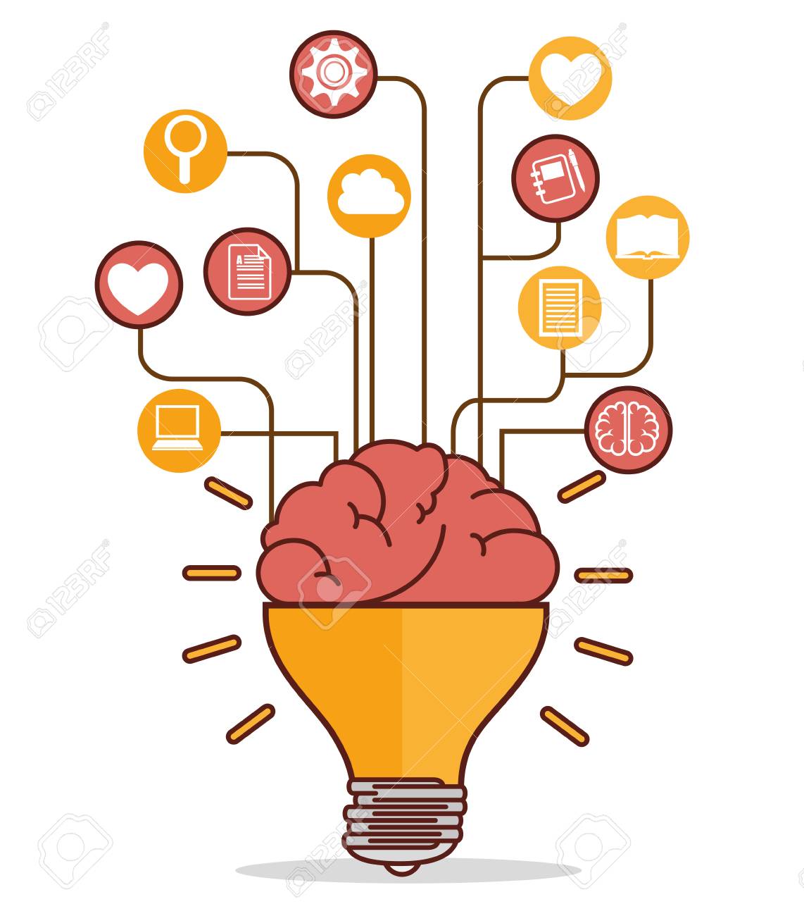 49237334 human brain creative ideas graphic design