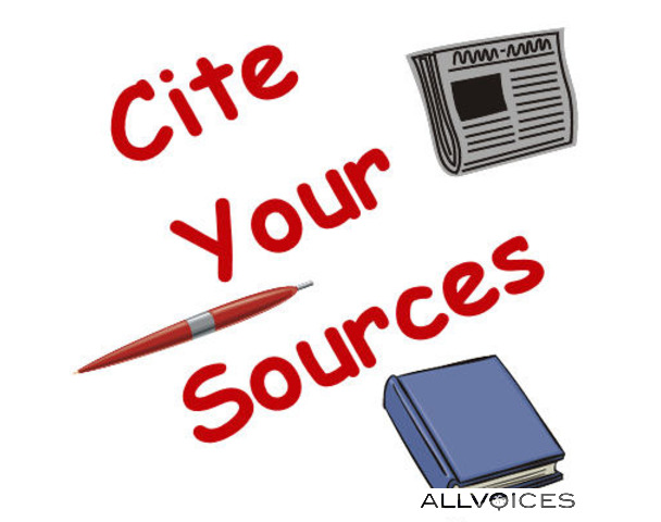 Site your sources
