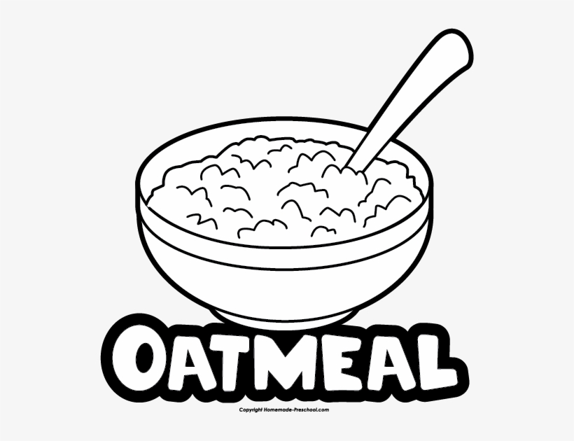 316 3160123 oat clipart mixing bowl oatmeal clipart black and
